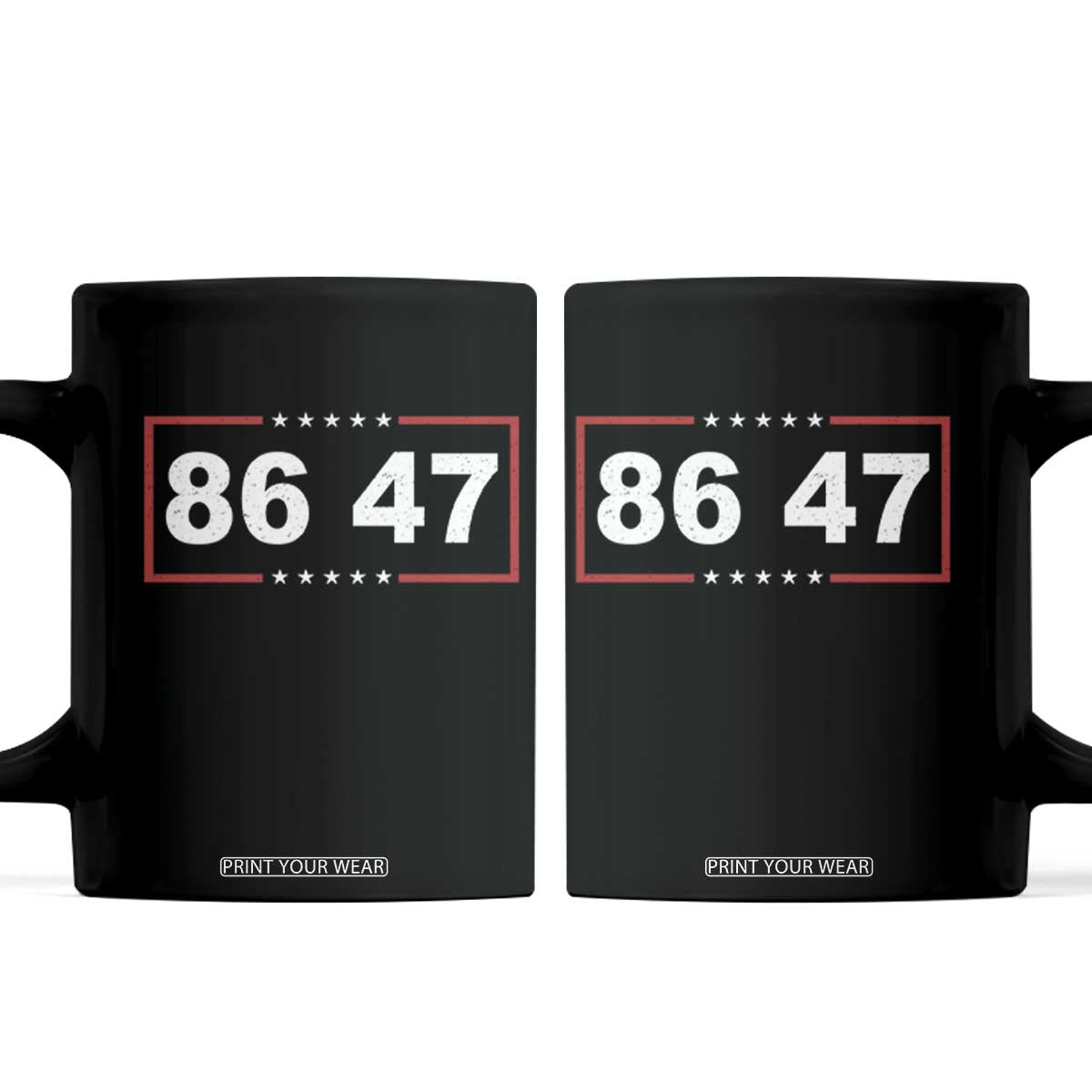 Vintage 8647 Coffee Mug US Political FDT Stars And Stripes