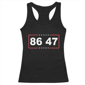 Vintage 8647 Racerback Tank Top US Political FDT Stars And Stripes