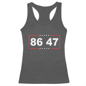 Vintage 8647 Racerback Tank Top US Political FDT Stars And Stripes