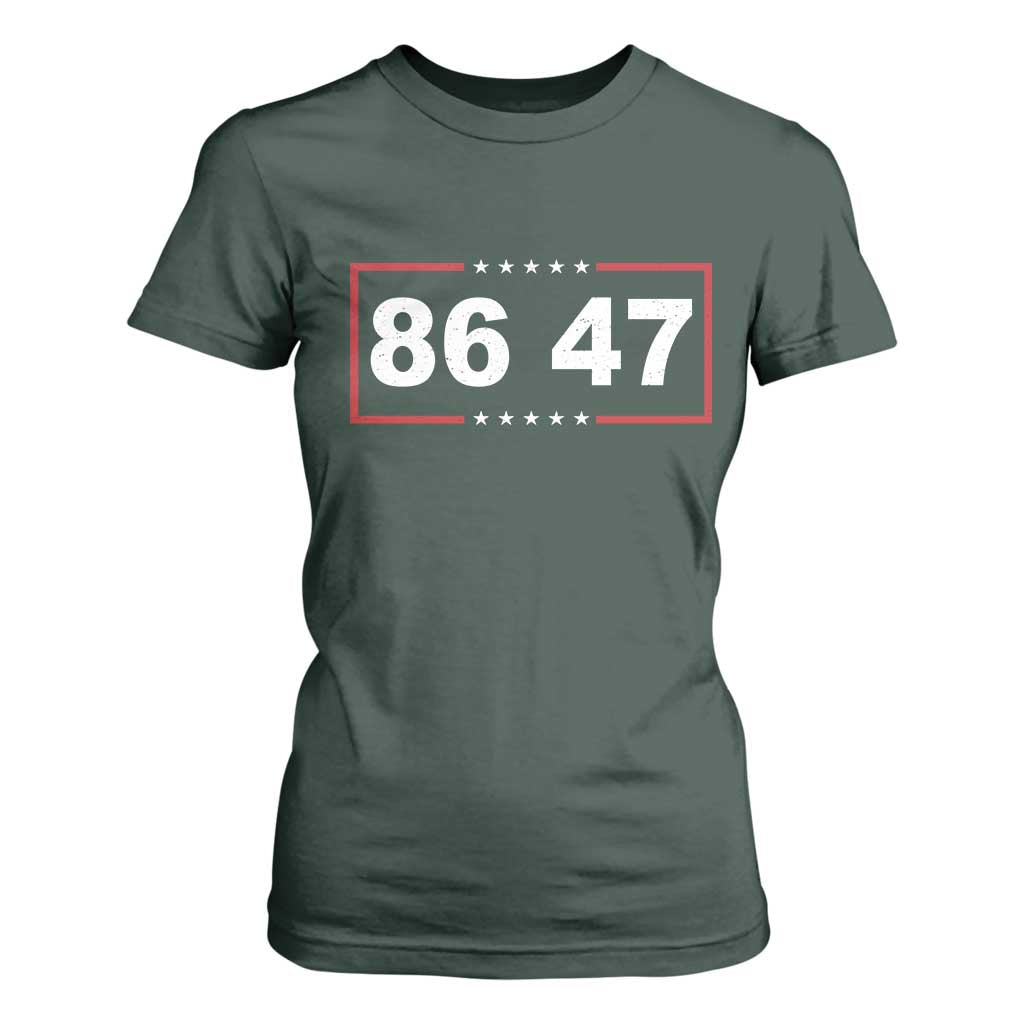 Vintage 8647 T Shirt For Women US Political FDT Stars And Stripes
