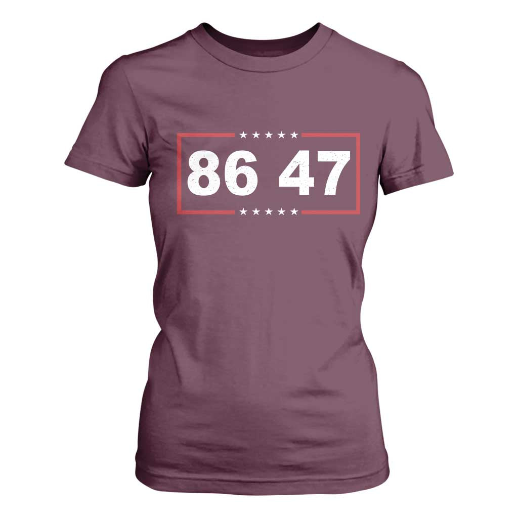 Vintage 8647 T Shirt For Women US Political FDT Stars And Stripes