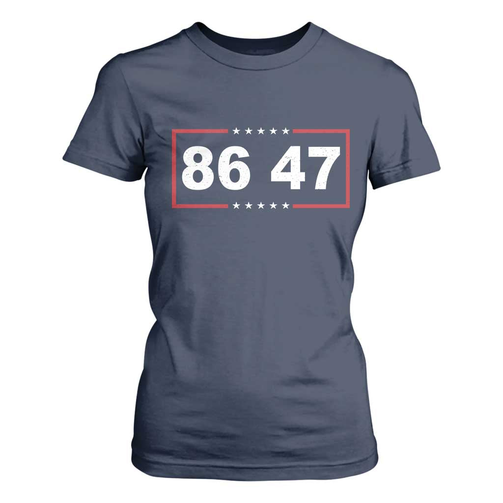 Vintage 8647 T Shirt For Women US Political FDT Stars And Stripes