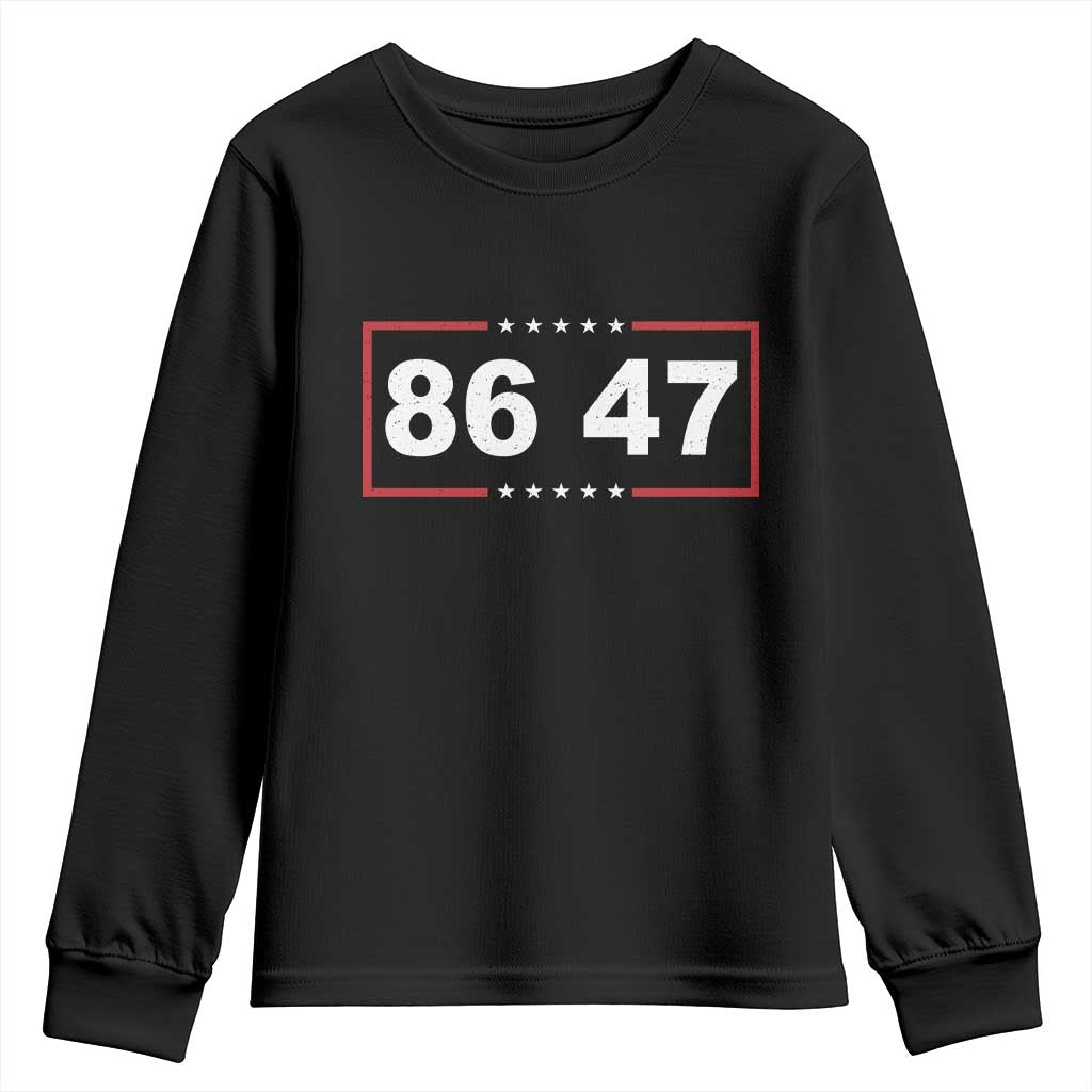 Vintage 8647 Youth Sweatshirt US Political FDT Stars And Stripes TS11 Black Print Your Wear