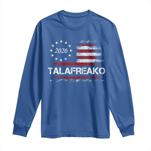 Talafreako James Talarico 2026 Long Sleeve Shirt US Senate Texas Vintage American Flag