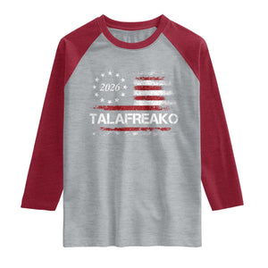 Talafreako James Talarico 2026 Raglan Shirt US Senate Texas Vintage American Flag
