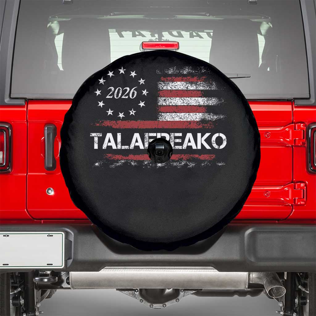 Talafreako James Talarico 2026 Spare Tire Cover US Senate Texas Vintage American Flag