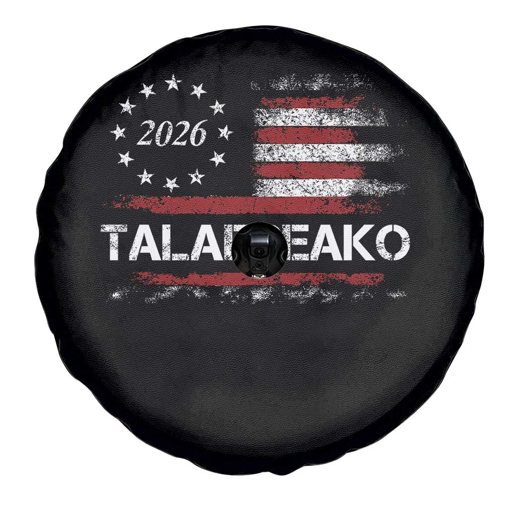 Talafreako James Talarico 2026 Spare Tire Cover US Senate Texas Vintage American Flag
