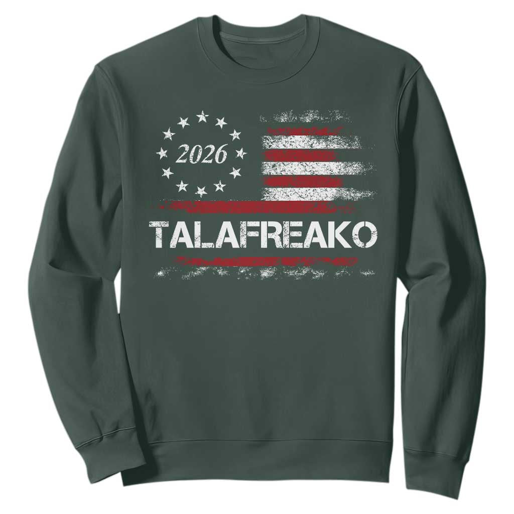 Talafreako James Talarico 2026 Sweatshirt US Senate Texas Vintage American Flag