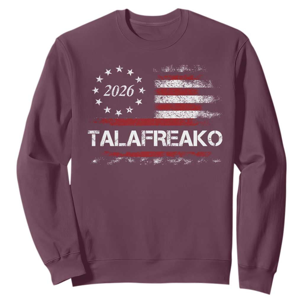 Talafreako James Talarico 2026 Sweatshirt US Senate Texas Vintage American Flag