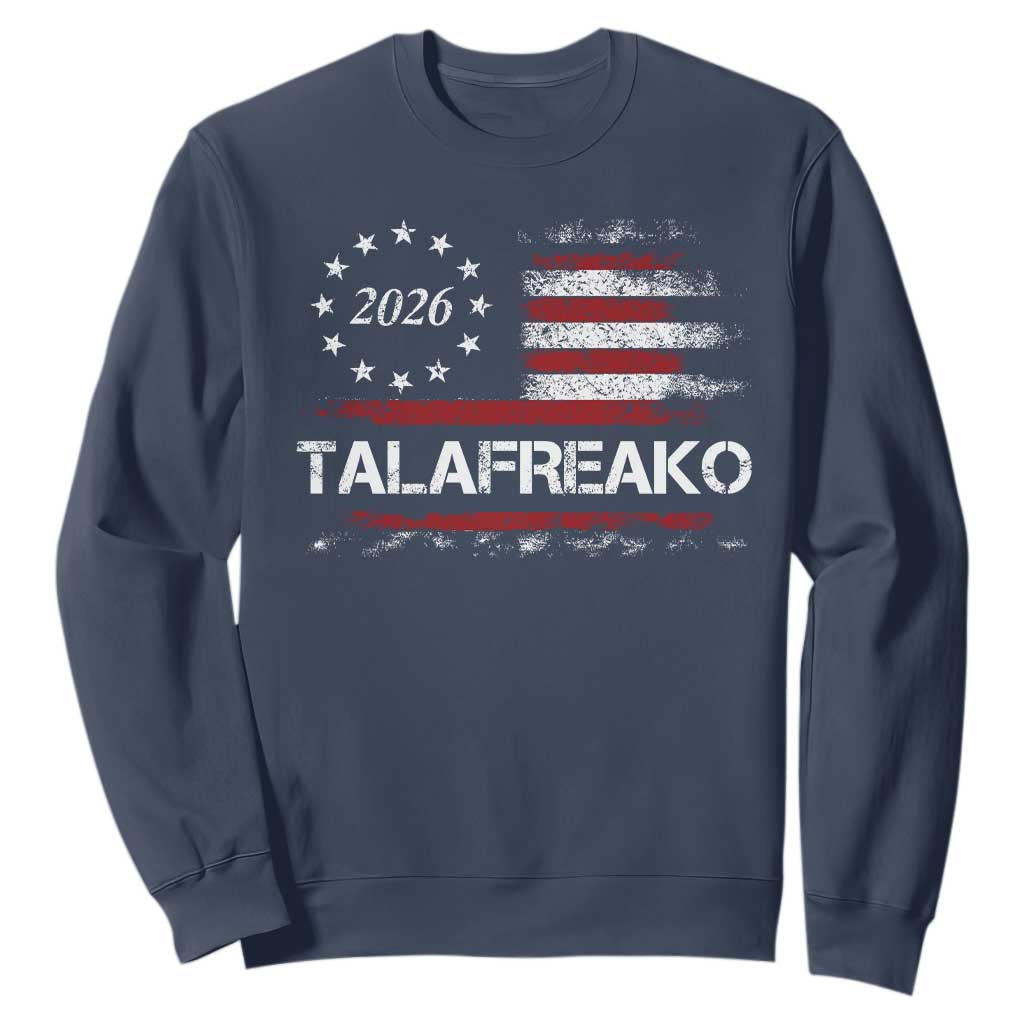 Talafreako James Talarico 2026 Sweatshirt US Senate Texas Vintage American Flag