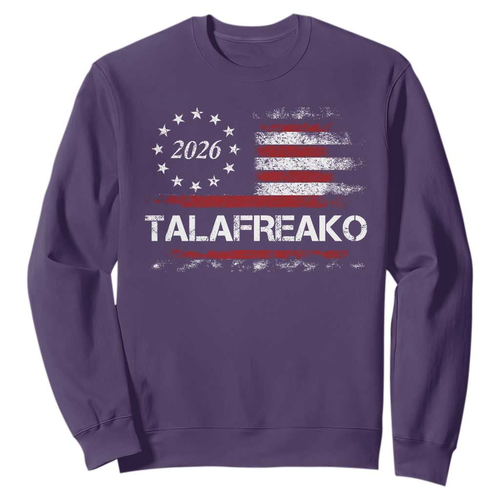 Talafreako James Talarico 2026 Sweatshirt US Senate Texas Vintage American Flag