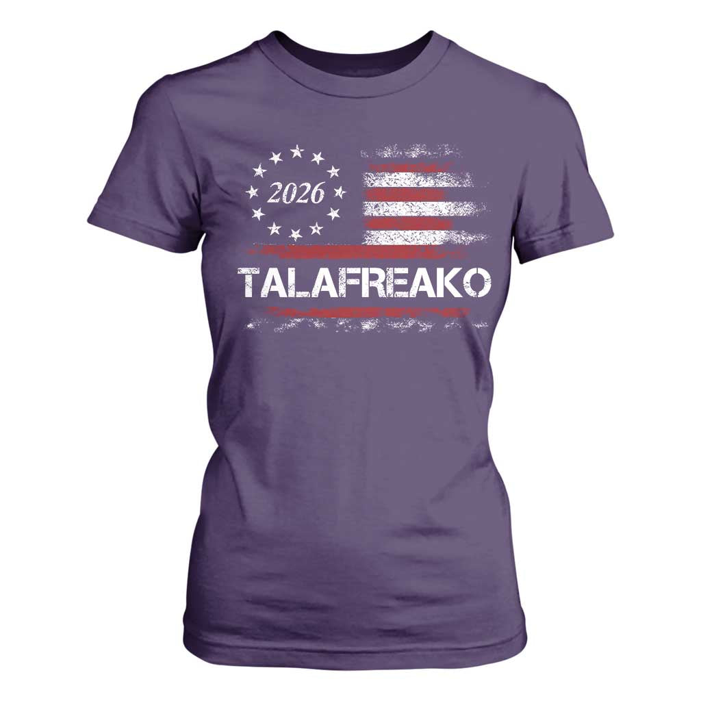 Talafreako James Talarico 2026 T Shirt For Women US Senate Texas Vintage American Flag
