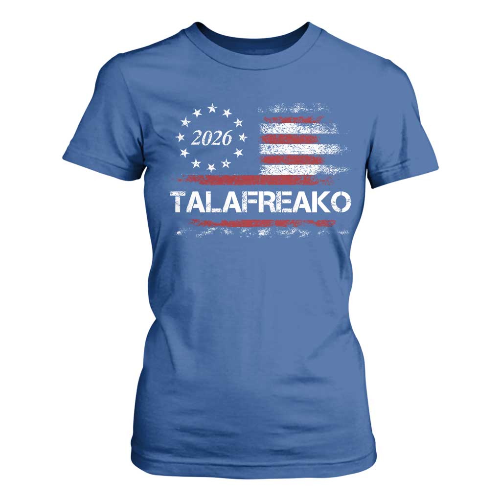 Talafreako James Talarico 2026 T Shirt For Women US Senate Texas Vintage American Flag