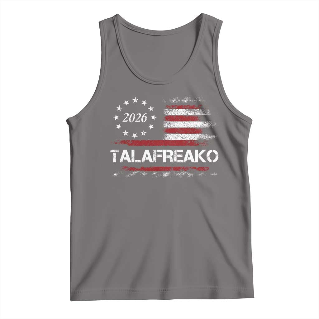 Talafreako James Talarico 2026 Tank Top US Senate Texas Vintage American Flag