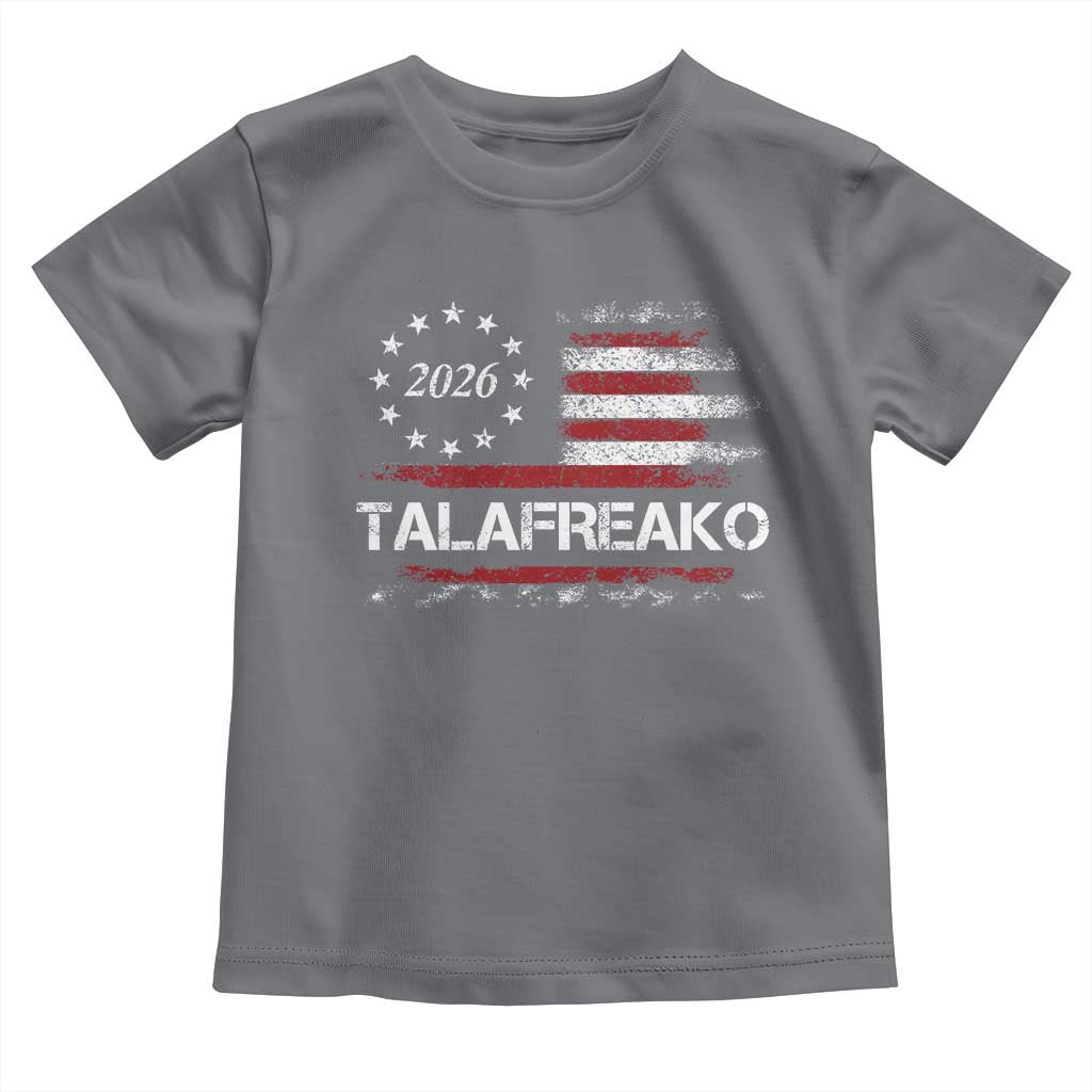 Talafreako James Talarico 2026 Toddler T Shirt US Senate Texas Vintage American Flag