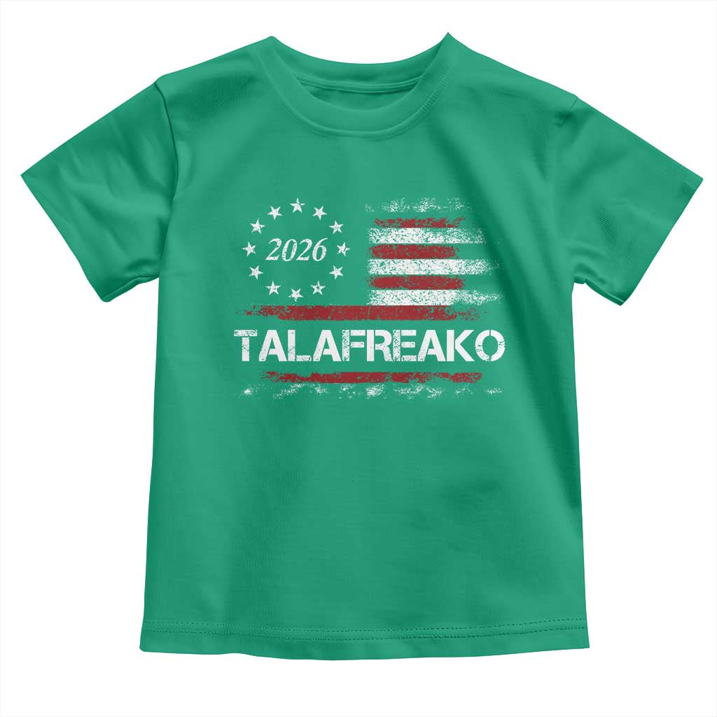 Talafreako James Talarico 2026 Toddler T Shirt US Senate Texas Vintage American Flag