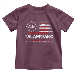 Talafreako James Talarico 2026 Toddler T Shirt US Senate Texas Vintage American Flag