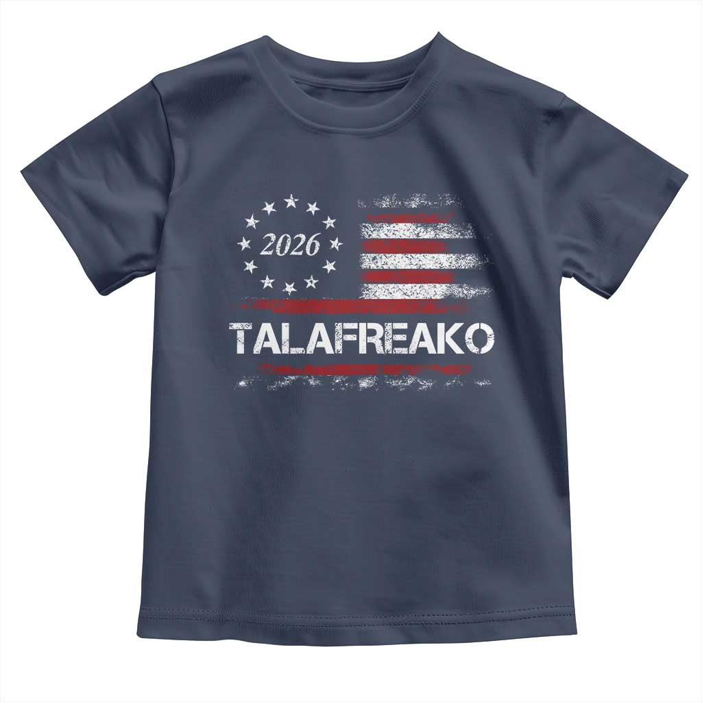 Talafreako James Talarico 2026 Toddler T Shirt US Senate Texas Vintage American Flag