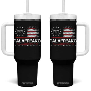 Talafreako James Talarico 2026 Tumbler With Handle US Senate Texas Vintage American Flag