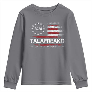 Talafreako James Talarico 2026 Youth Sweatshirt US Senate Texas Vintage American Flag