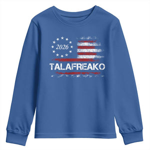 Talafreako James Talarico 2026 Youth Sweatshirt US Senate Texas Vintage American Flag