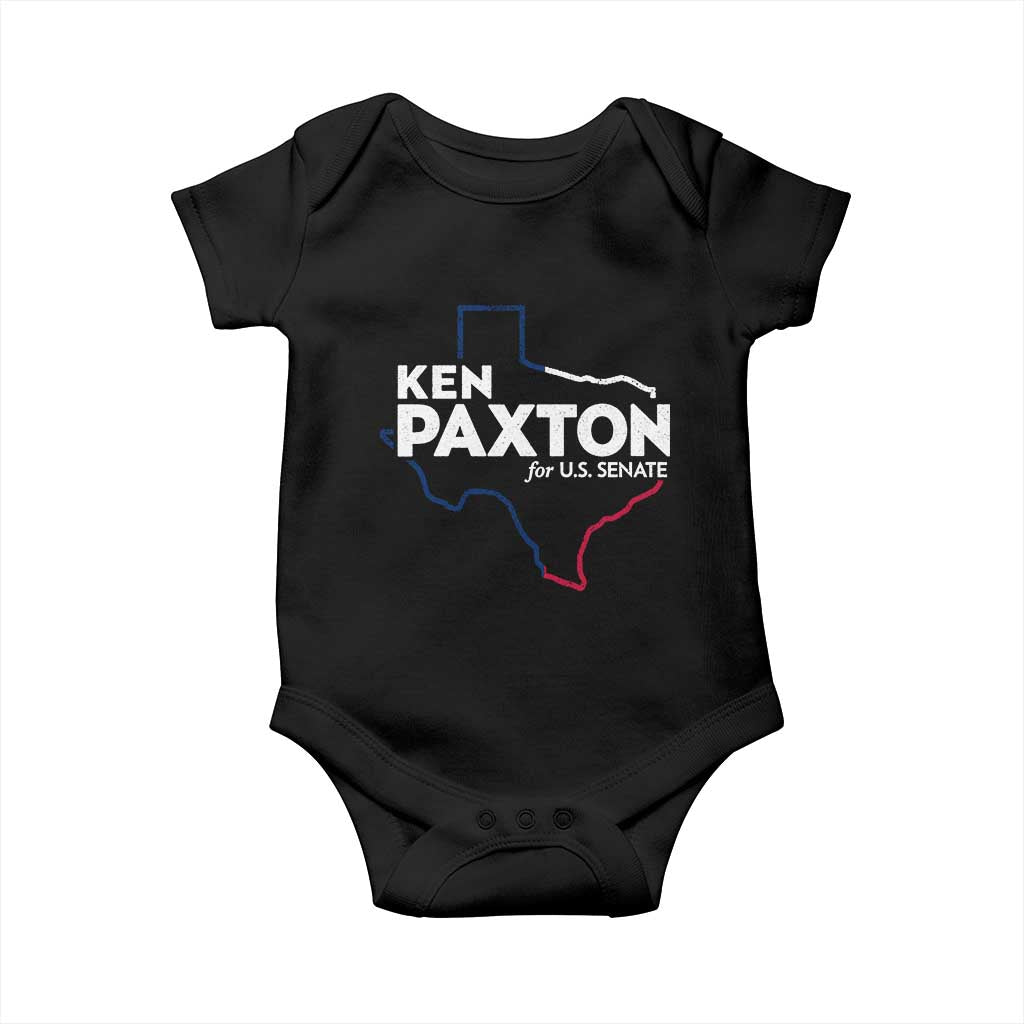 Ken Paxton for US Senate Baby Onesie Texas Senate Race 2026 TS11 Black Print Your Wear