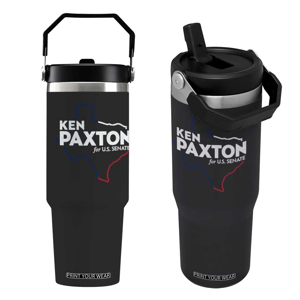 Ken Paxton for US Senate Flip Straw Tumbler Texas Senate Race 2026