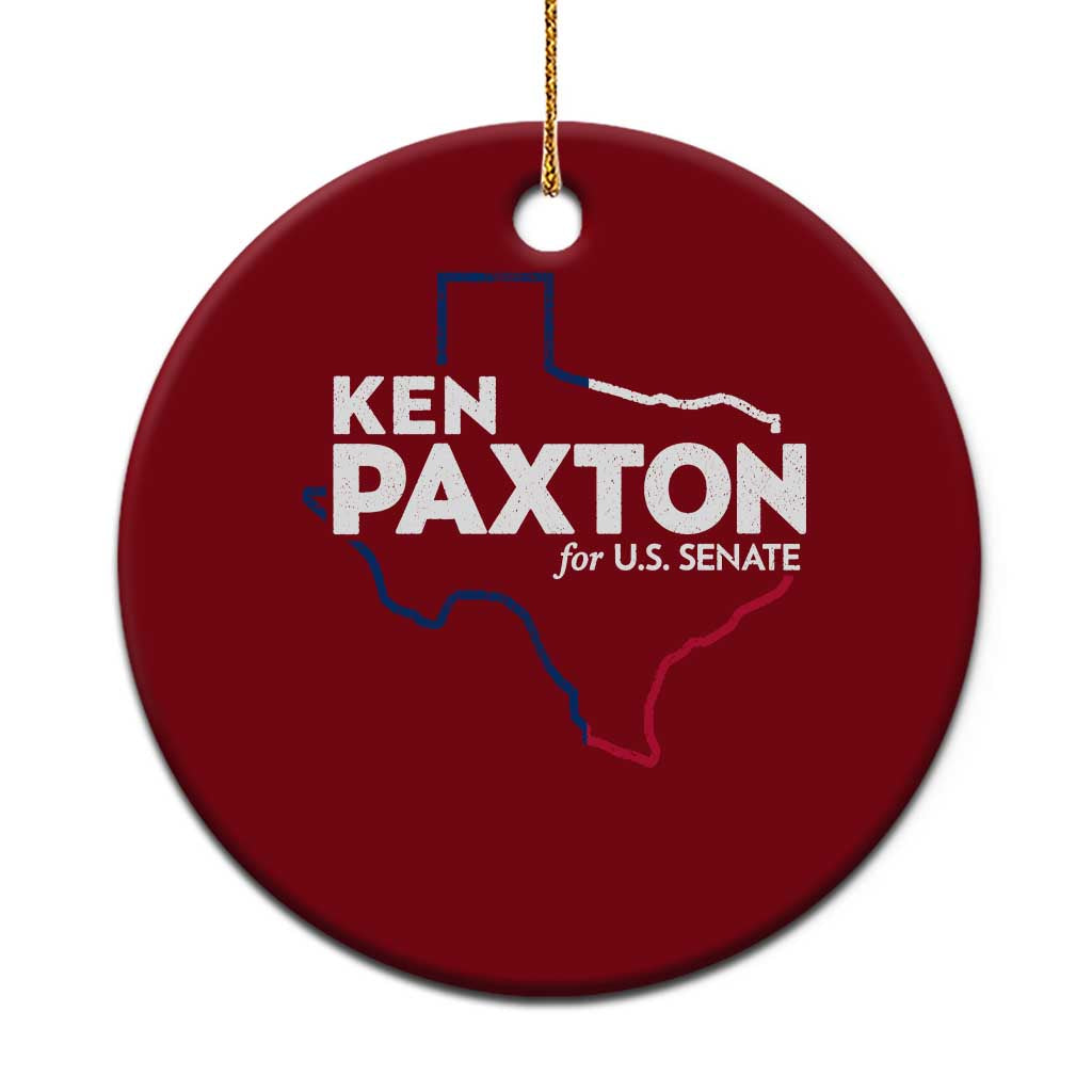 Ken Paxton for US Senate Ceramic Ornament Texas Senate Race 2026