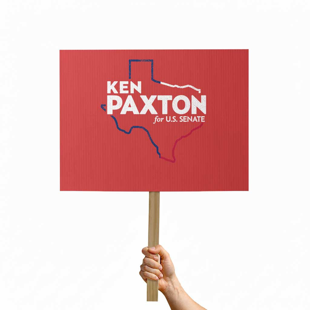 Ken Paxton for US Senate Protest Sign Texas Senate Race 2026 TS11 Horizontal 18