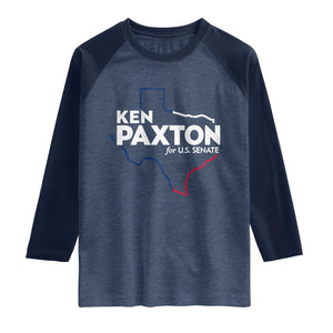 Ken Paxton for US Senate Raglan Shirt Texas Senate Race 2026