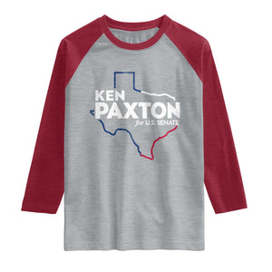Ken Paxton for US Senate Raglan Shirt Texas Senate Race 2026