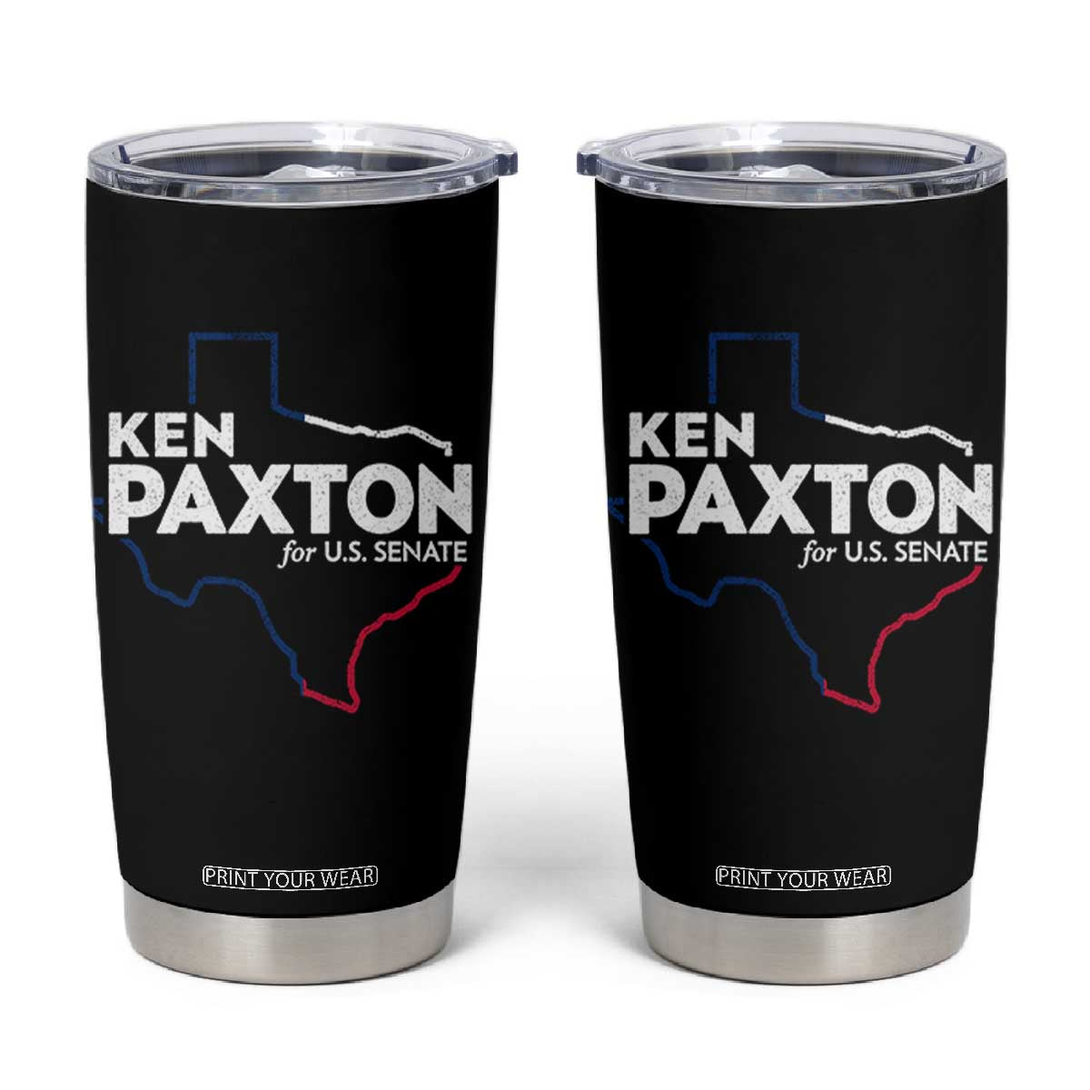 Ken Paxton for US Senate Tumbler Cup Texas Senate Race 2026 TS11 Black Print Your Wear