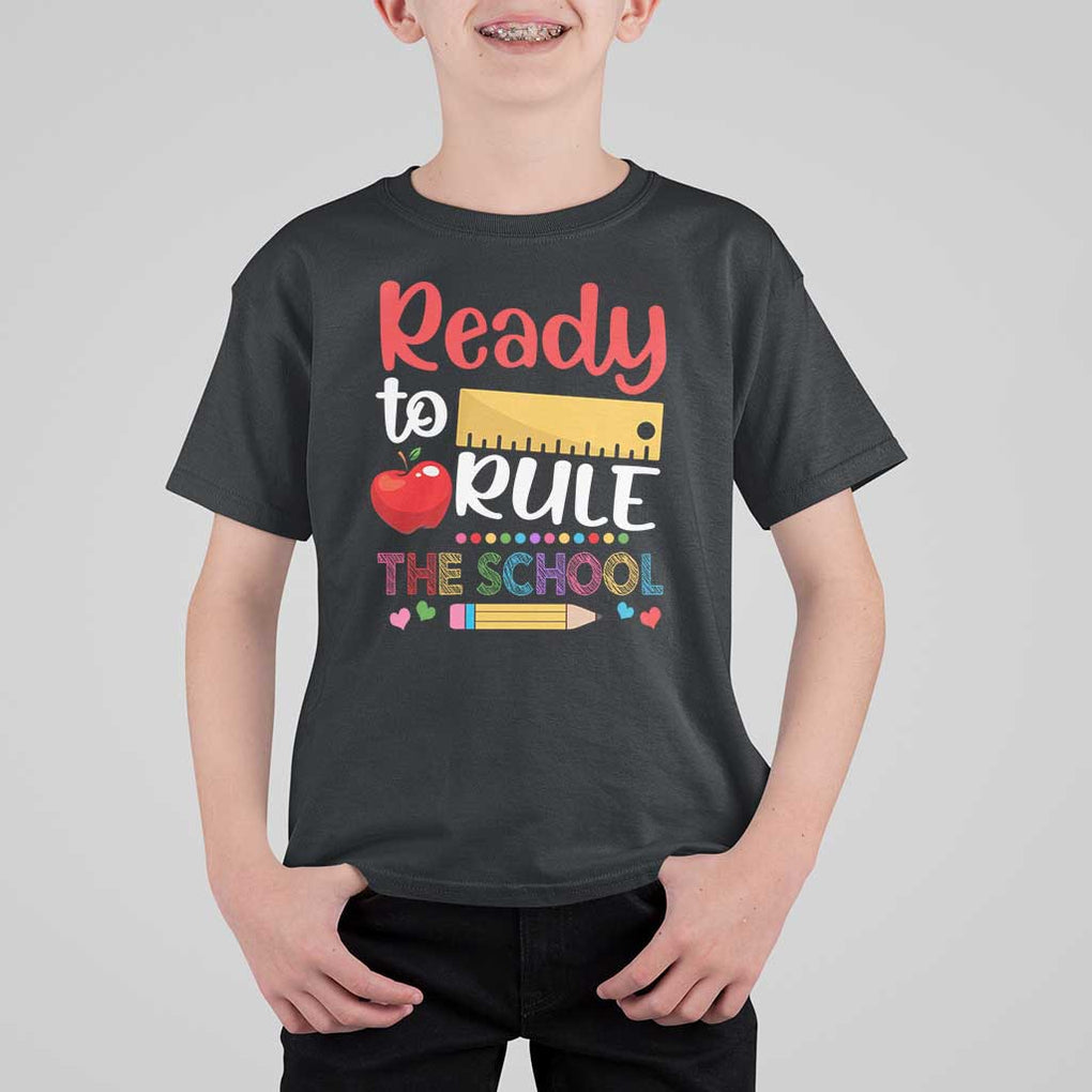 Ready To Rule The School T Shirt For Kid First Day Of School Ruler TS11 Black Print Your Wear
