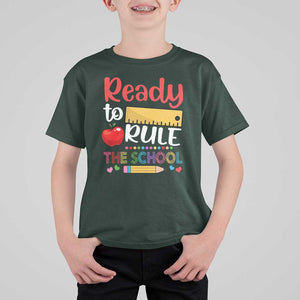 Ready To Rule The School T Shirt For Kid First Day Of School Ruler TS11 Dark Forest Green Print Your Wear
