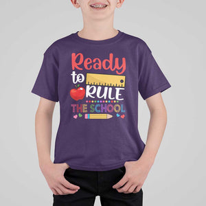 Ready To Rule The School T Shirt For Kid First Day Of School Ruler TS11 Purple Print Your Wear