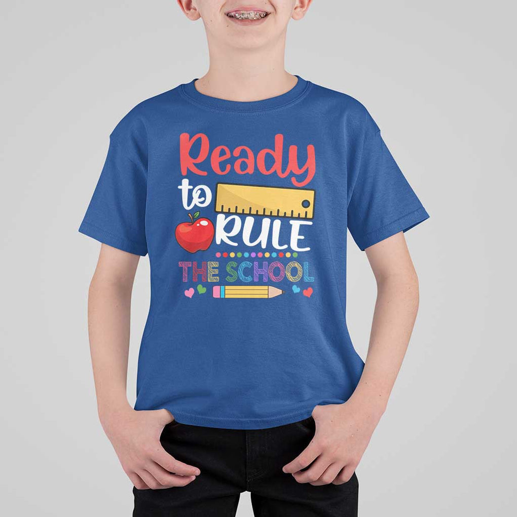 Ready To Rule The School T Shirt For Kid First Day Of School Ruler TS11 Royal Blue Print Your Wear