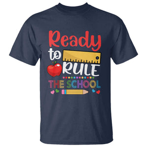 Ready To Rule The School T Shirt First Day Of School Ruler TS11 Navy Print Your Wear