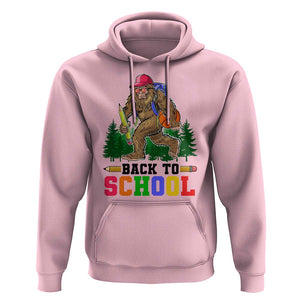 Funny Back To School Bigfoot Hoodie Backpack Pencil Basketball TS11 Light Pink Print Your Wear