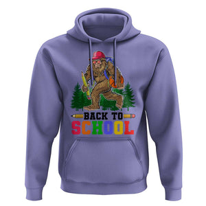 Funny Back To School Bigfoot Hoodie Backpack Pencil Basketball TS11 Violet Print Your Wear