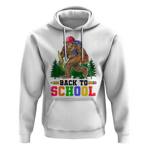 Funny Back To School Bigfoot Hoodie Backpack Pencil Basketball TS11 White Print Your Wear