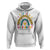 Back To School Hoodie Wild About Learning Leopard Rainbow TS11 White Print Your Wear
