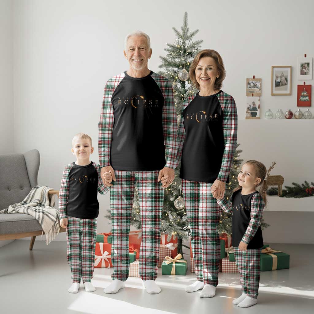 Spain Solar Eclipse 2026 Plaid Pajama Set August 12 2026 Total Eclipse