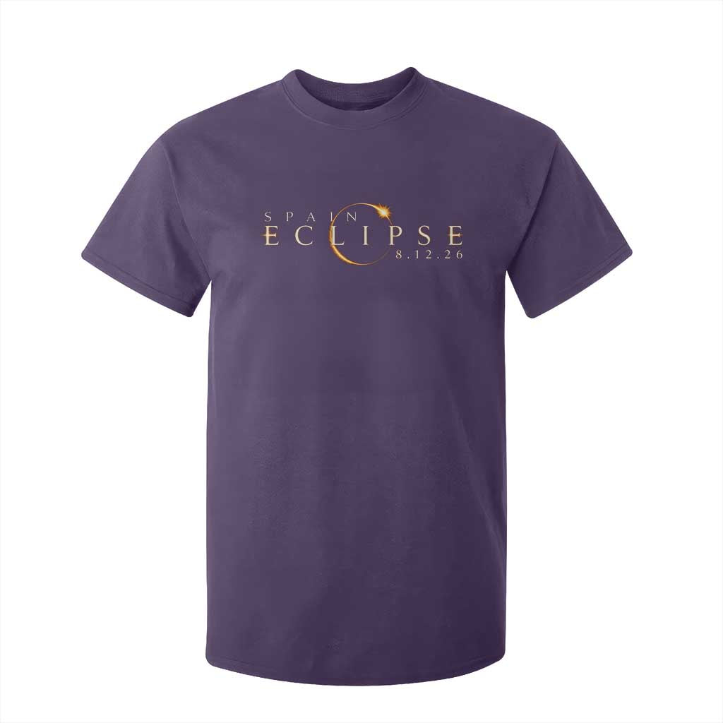 Spain Solar Eclipse 2026 T Shirt For Kid August 12 2026 Total Eclipse