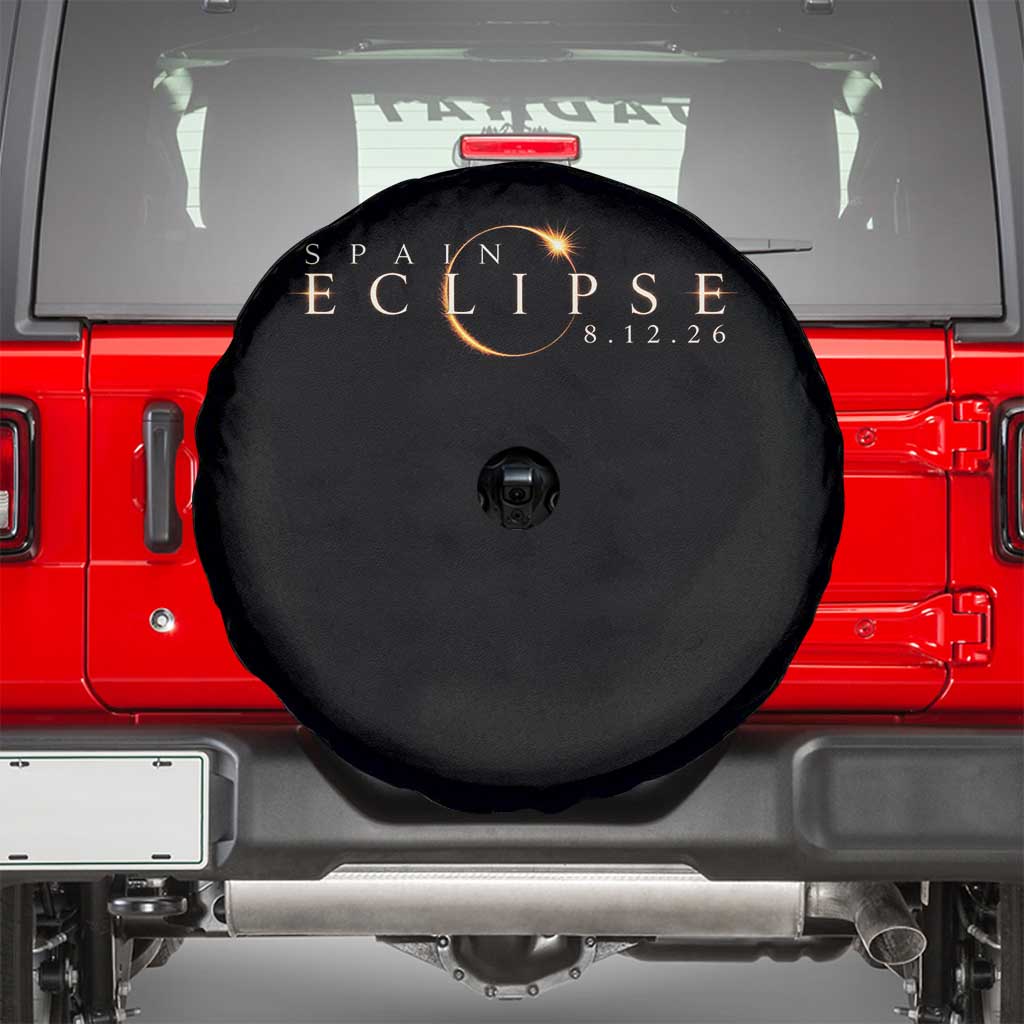 Spain Solar Eclipse 2026 Spare Tire Cover August 12 2026 Total Eclipse