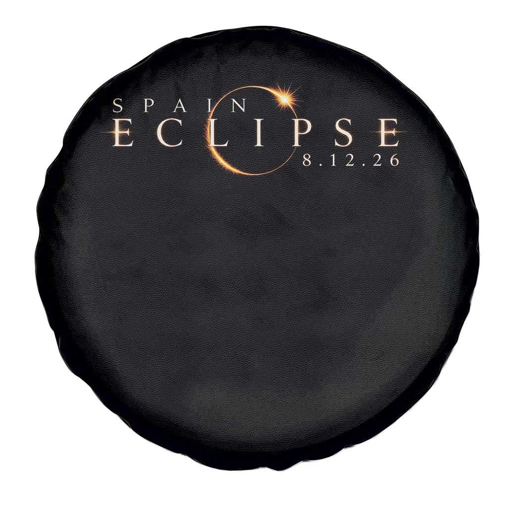 Spain Solar Eclipse 2026 Spare Tire Cover August 12 2026 Total Eclipse