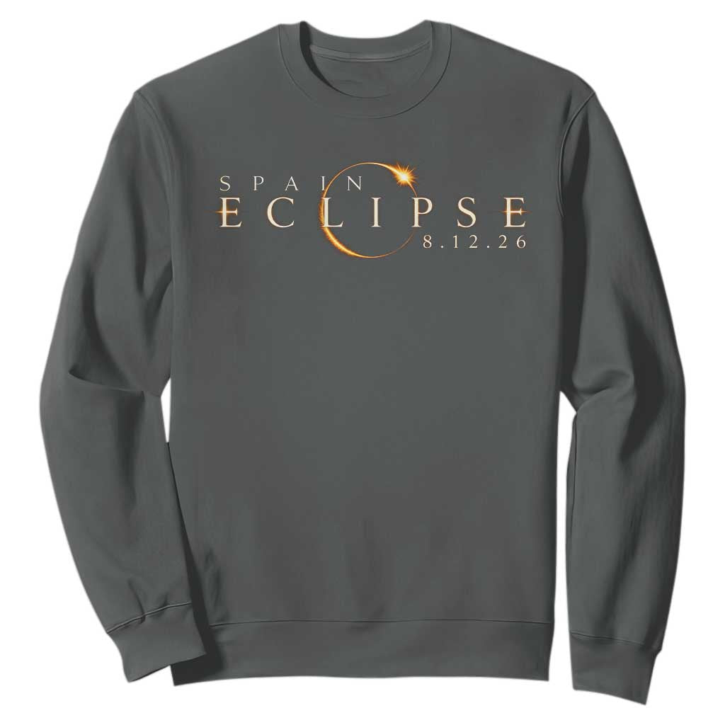 Spain Solar Eclipse 2026 Sweatshirt August 12 2026 Total Eclipse