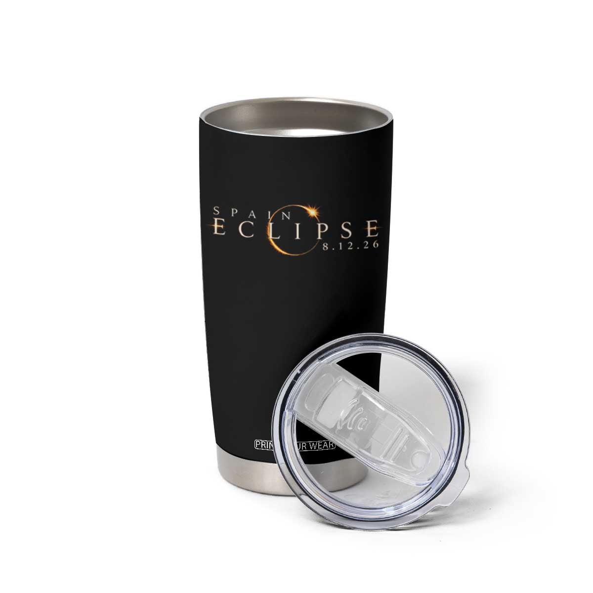 Spain Solar Eclipse 2026 Tumbler Cup August 12 2026 Total Eclipse