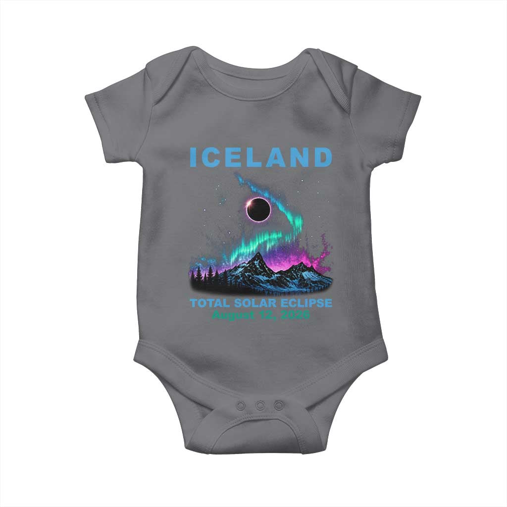 Iceland Total Solar Eclipse 2026 Baby Onesie August 12 Eclipse Totality Chaser Aurora Northern Lights