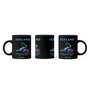 Iceland Total Solar Eclipse 2026 Coffee Mug August 12 Eclipse Totality Chaser Aurora Northern Lights