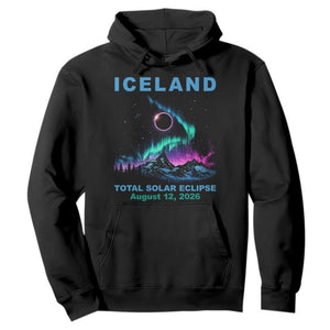 Iceland Total Solar Eclipse 2026 Hoodie August 12 Eclipse Totality Chaser Aurora Northern Lights